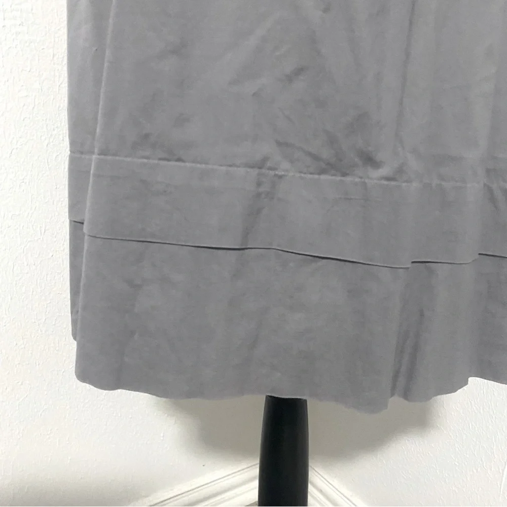 Gap Women’s Babydoll Sleeveless V-Neck Dress Size 4 Gray 100% Cotton Lightweight